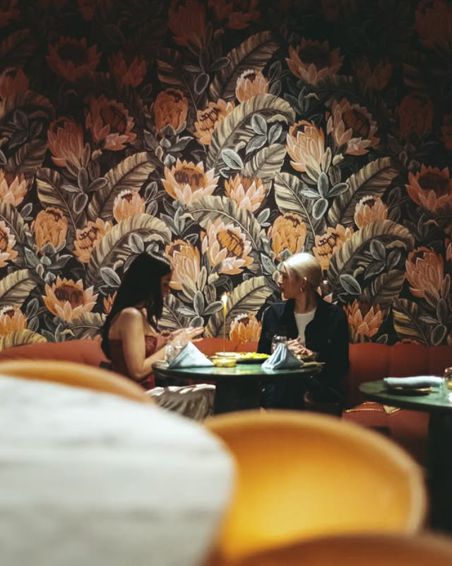 The table